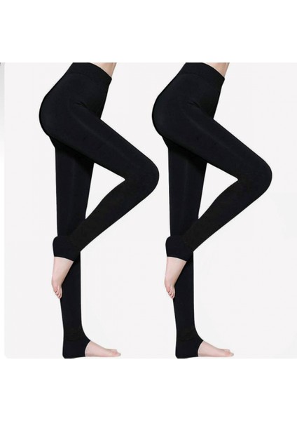 Siyah Peluş Tayt PT580-1 modelleri