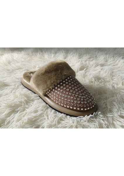 Içi Tüylü Taşlı Kaymaz Taban Kadın Ev Terliği fiyatları