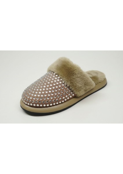 Içi Tüylü Taşlı Kaymaz Taban Kadın Ev Terliği indirimleri