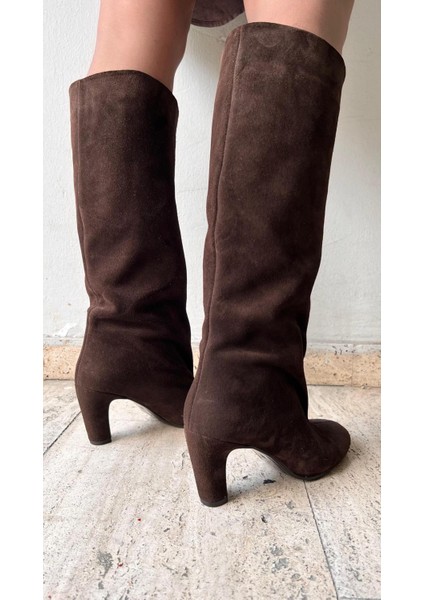 Talismann Gerçek Deri Topuklu _ Uzun Kadın Çizme
