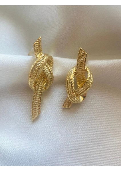 Gold Düğüm Tasarım Küpe fiyatları