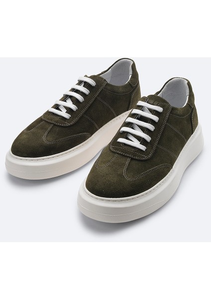 Erkek Haki %100 Süet Esnek Taban Hafif Casual Ayakkabı B008002