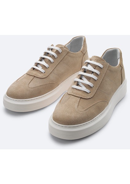 Erkek Bej %100 Süet Esnek Taban Hafif Casual Ayakkabı B008002
