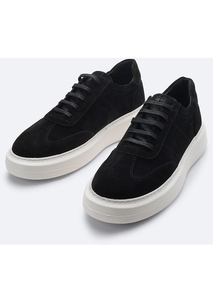 Erkek Siyah %100 Süet Esnek Taban Hafif Casual Ayakkabı B008002