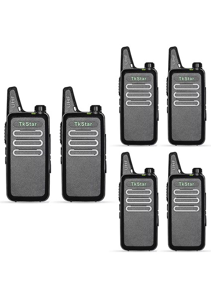 6 Adet Baofeng Tkstar Line Wln Kd-C1 Baofeng Vt-C2 Type-C Şarjlı Pmr 446 Türkçe Konuşan El Telsizi