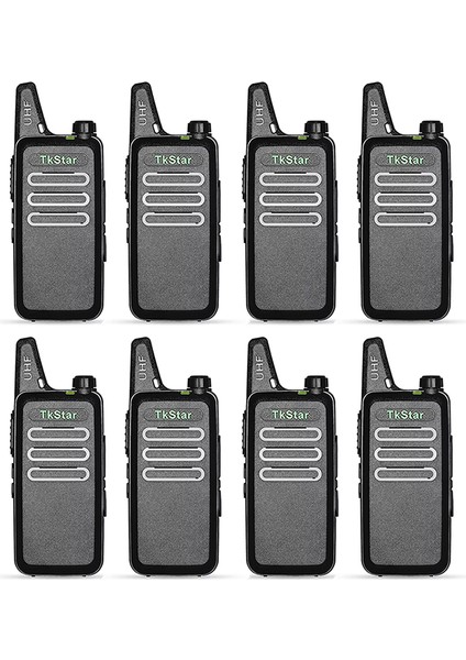 8 Adet Baofeng Tkstar Line Wln Kd-C1 Baofeng Vt-C2 Type-C Şarjlı Pmr 446 Türkçe Konuşan El Telsizi