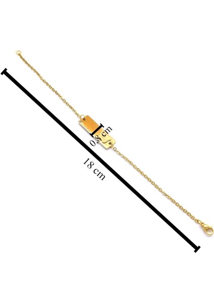 Altın Kaplama Kelebek Model Unisex Bileklik BLK-1016 fırsatları