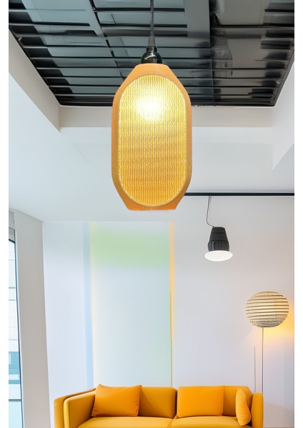 Modern Sarkıt Tekli Kovan Avize Serisi ( 23X27 cm ) Salon Mutfak Oturma Odası Cafe Bar modelleri