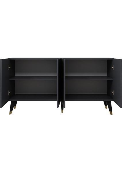 8223-64CT KB150 Konsol,tv Ünitesi Antrasit-Altın modelleri