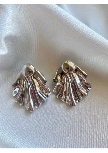 Gümüş Yaprak Küpe modelleri