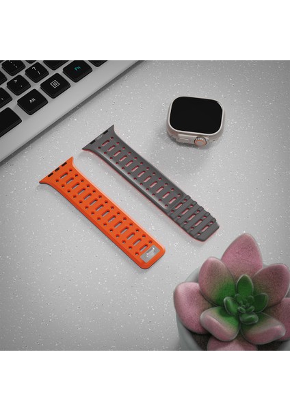 Apple Watch 10 46MM Toughcord 124 Silikon Kordon Strap Kayış fırsatları