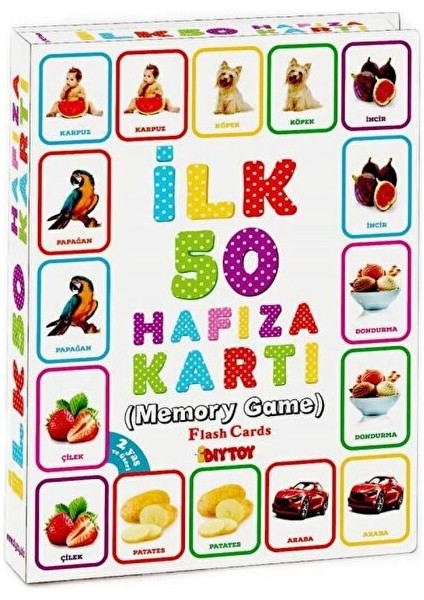 Ilk 50 Eğitici Hafıza Kartları Ilk Aktivite Zeka Kart Oyun Seti Çocuklar Için Eğitici Oyunlar
