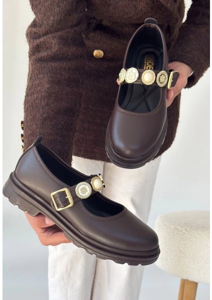 Okira Kahverengi Cilt Oxford Ayakkabı fiyatları