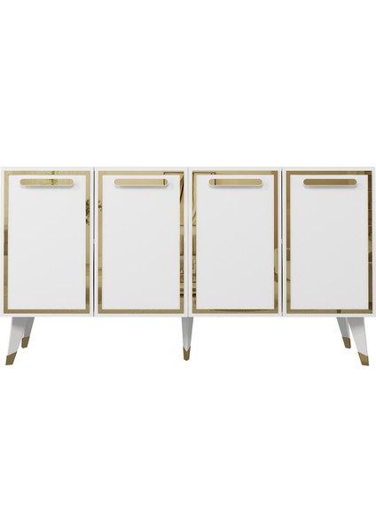 8227-128CT KB150 Konsol,tv Ünitesi Beyaz-Altın modelleri