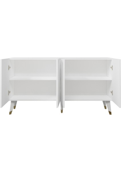 8227-128CT KB150 Konsol,tv Ünitesi Beyaz-Altın indirimleri