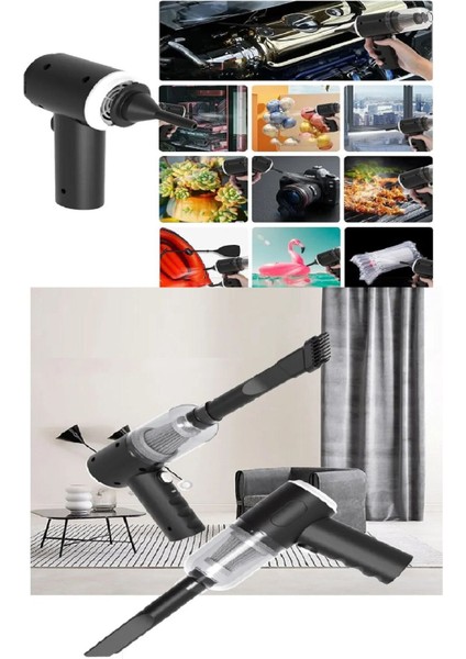 120 W Şarjlı El Süpürgesi Çekme – Üfleme Özellikli Ev Araba Klavye Süpürgesi fırsatları