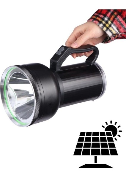 Taşınabilir Solar Şarjlı LED Fener Powerbank Özellikli Kamp ve Acil Durum Için Süper Parlak modelleri