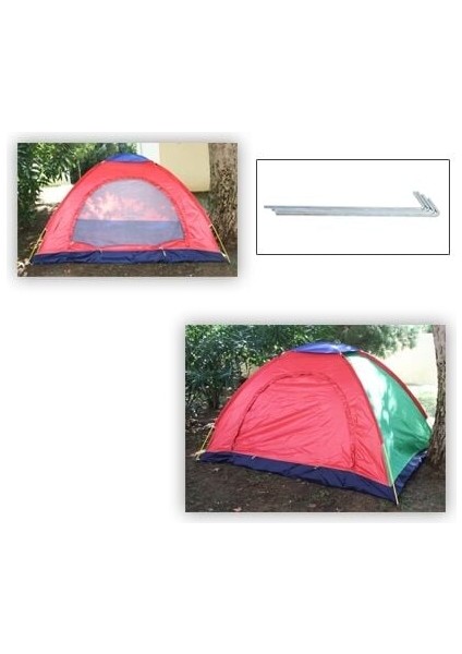 Kolay Kurulumlu Kamp Çadırı 3 - 4 Kişilik -Taşıma Çantalı