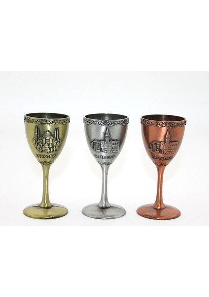 Metal Istanbul Yöresel Kadeh Bardak LIV717