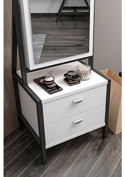 Elegante Beyaz Aynalı Hareketli Çekmeceli Takı Dolabı Şık Tasarım ve Fonksiyonel Özellikler indirimleri