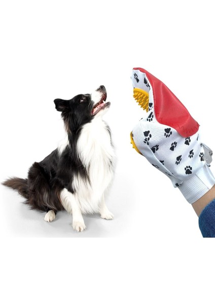 Kedi Köpek Yıkama Tüy Açıcı Düğüm Çözücü Plastik Tımar Masaj Eldiveni El Fırçası modelleri