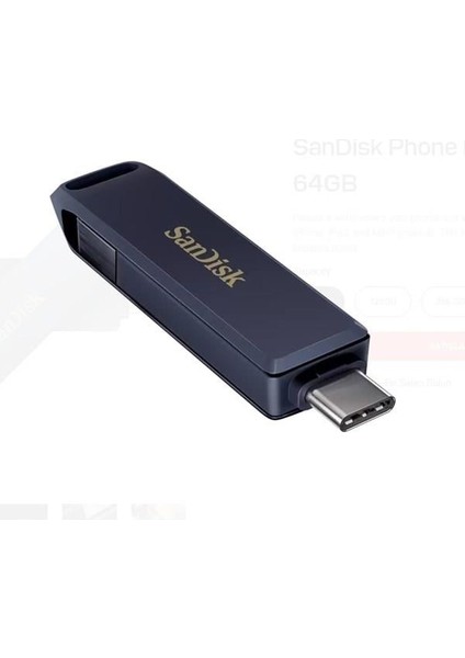 Sandısk 64GB Type-C/lightning Phone Drıve SDIXD0N-064G-GN6NN USB Bellek modelleri