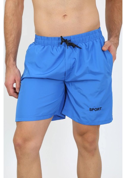 Erkek Fermuar Cepli Deniz Şortu Saks fırsatları