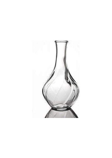 Viljestark Vazo, Ince Boyun Vazosu, Çiçek Saksısı, Dekorasyon Için Masa Vazosu (Şeffaf Cam - 1