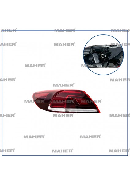 Stop Lambası cc 2012-2017 Dış Sol (Oem NO:3C8945207AD)