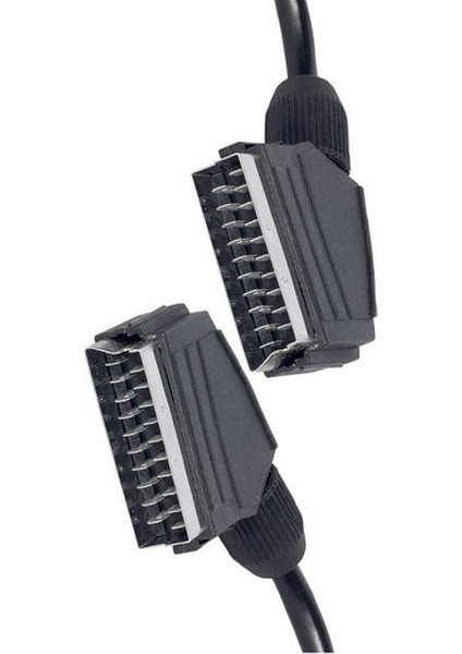 Elektromer 1.2 Metre 7 mm Tırnaklı Scart Scart Kablo