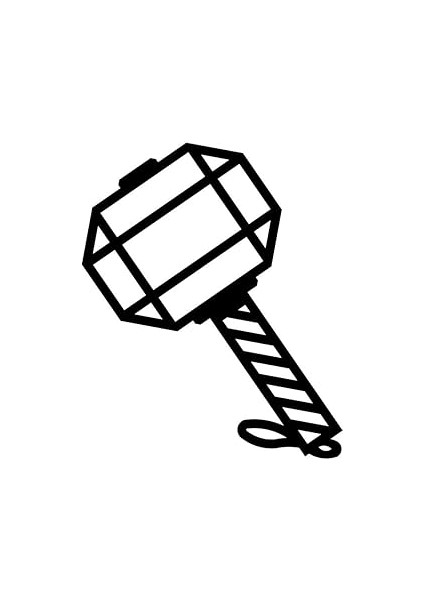 Çekiç Metal Duvar Tablosu