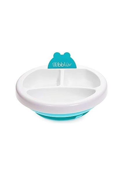 Bblüv Plato Sıcak Su Hazneli Mama Tabağı 3 Bölmeli, Fda Onaylı Silikon, Bpa ve Ftalat Içermez,