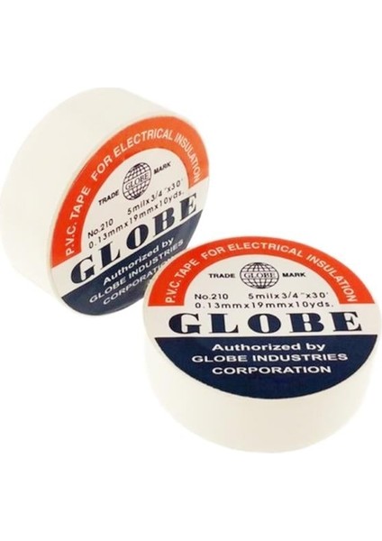 Globe 0.13MMX19MM Izole Bant 10'lu Beyaz