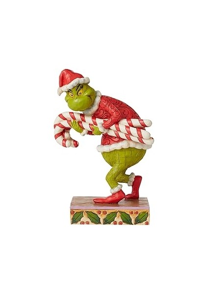 Enesco Grinch By Jim Shore Grinch Stealing Candy Canes Heykelcik