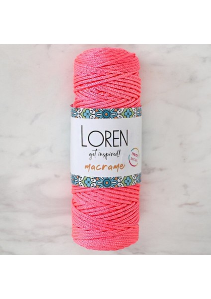 Macrame Neon Pembe El Örgü Ipi - L116