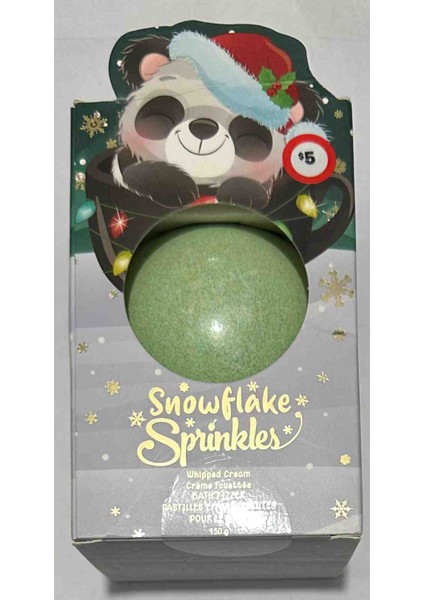 Snowflake Sprinkles Hoş Kokulu Yeşil Renkli Çocuk Banyo Topu