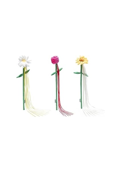 Beeztees Kedi Oltası, Çiçek Çeklinde, Peluş ve Kurdeleler, 45X6X3CM