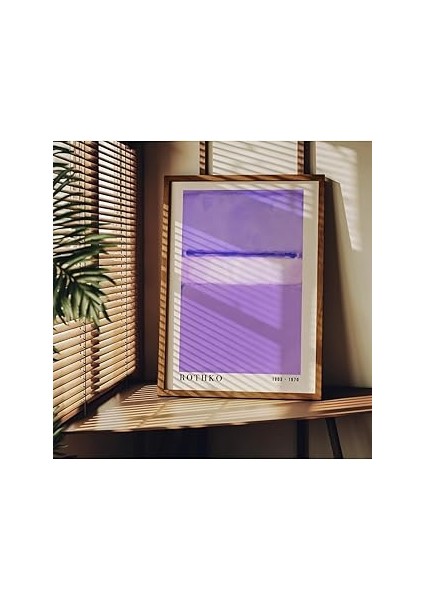 Fark Tanıtım Rothko Çerçevesiz Poster, Dekoratif Çerçevesiz Poster, Tablo, Rothko-1, 50 x 70