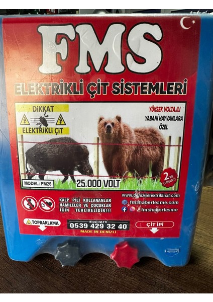 25 Joule Sensörlü Çit Cihazı