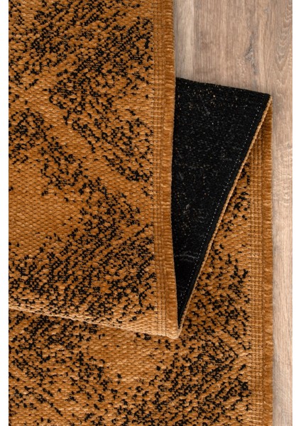 Serelia Şönil Kilim Dokuma ve Kaymaz Taban Antialerjik Makinede Yıkanabilir Leke Tutmaz Halı Hardal 200X290 fiyatları