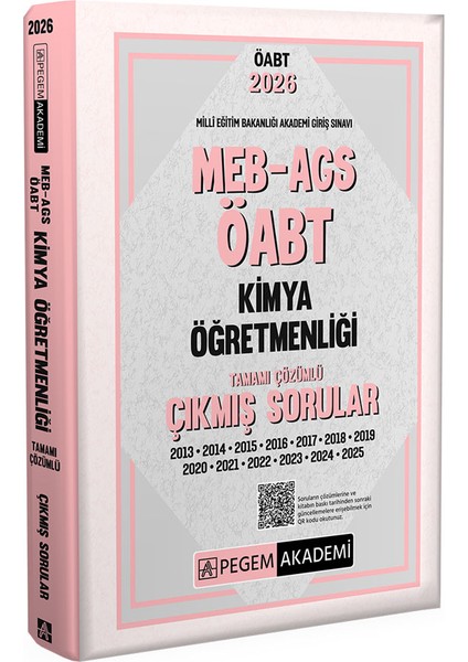2026 MEB AGS ÖABT Kimya Öğretmenliği Tamamı Çözümlü Çıkmış Sorula