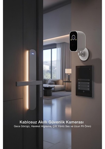 Kablosuz Güvenlik Kamerası 1080P Full Hd – Wifi, Gece Görüş, Iki Yönlü Ses, IP65