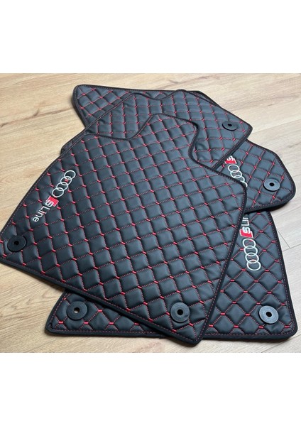 Oto Halı Paspas Seti Audi Q5 Serisi Modelleri Uyumlu Sline Sport Kaymaz & Şık Tasarım