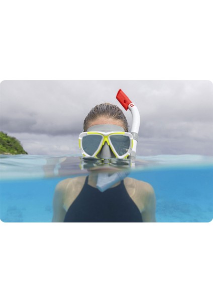 Mira Maske Snorkel Set Dalış Maskesi Deniz Havuz Yüzücü Gözlüğü Gözlük Maske- Yeşil- (14 Yaş Üstü ) 24053 modelleri