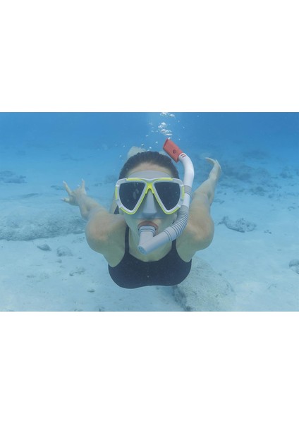 Mira Maske Snorkel Set Dalış Maskesi Deniz Havuz Yüzücü Gözlüğü Gözlük Maske- Yeşil- (14 Yaş Üstü ) 24053