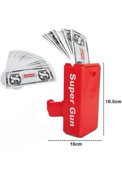 Kırmızı Çocuklara Özel Para Fırlatma Makinesi Para Saçma Tabancası - ME001W-51VPK1 indirimleri