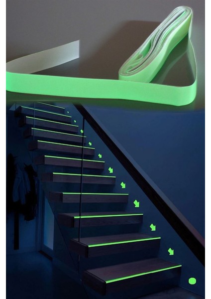 Karanlıkta Işık Veren Yansıyan Fosforlu Yeşil Şerit Bant 4 Metre fiyatları