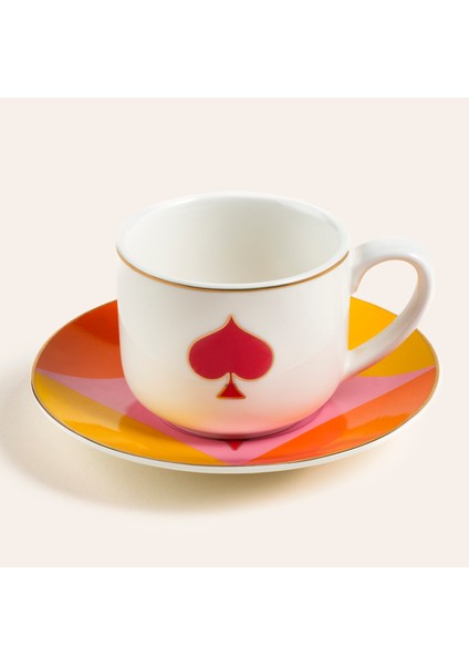 Luohu Porselen Kahve Seti 90 Ml Renkli