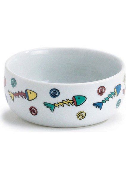 Drnds Beeztees Kedi Mama Su Kabı, Porselen, Beyaz, 11CM, 325ML