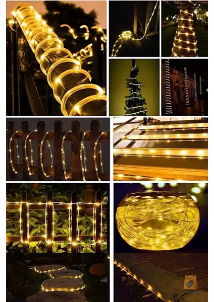 Solar Güneş Enerjili Esnek Flexible Şerit Hortum Bahçe Aydınlatma-10 Metre Sarı Günışığı Aydınlatma fiyatları